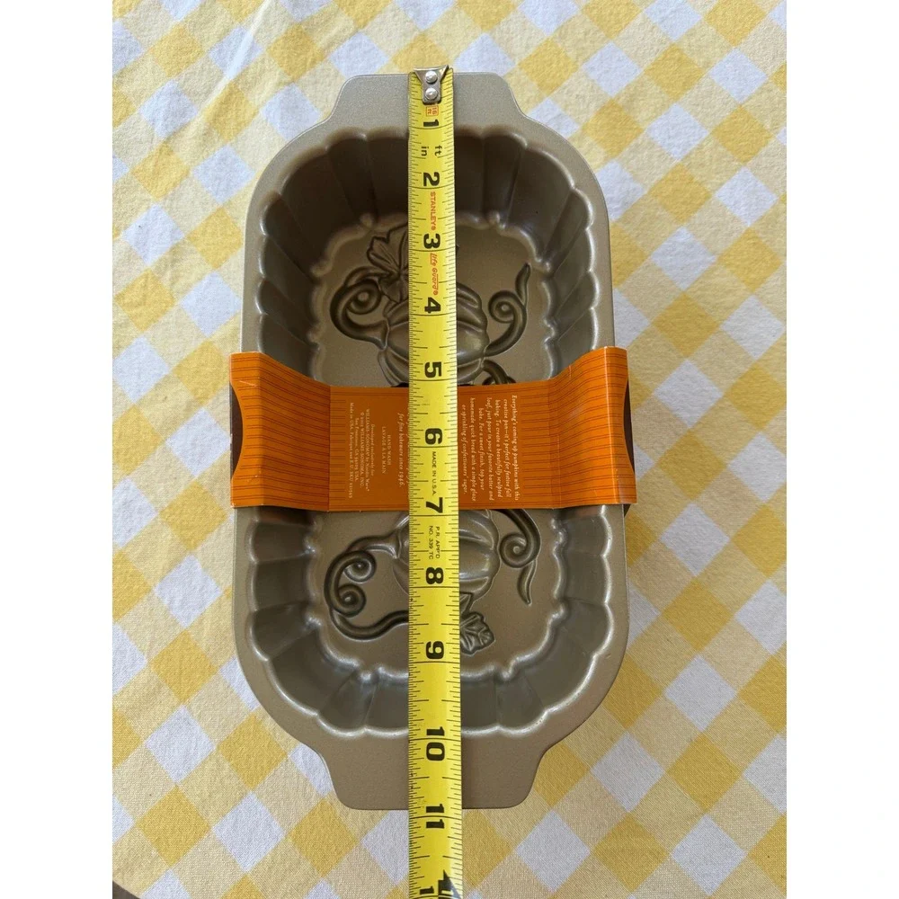 Nordic Ware Pumpkin Loaf Pan Gold Fall